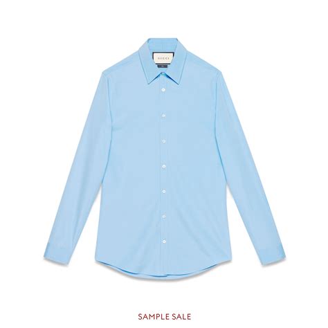 gucci poplin dress shirt|GUCCI Cotton.